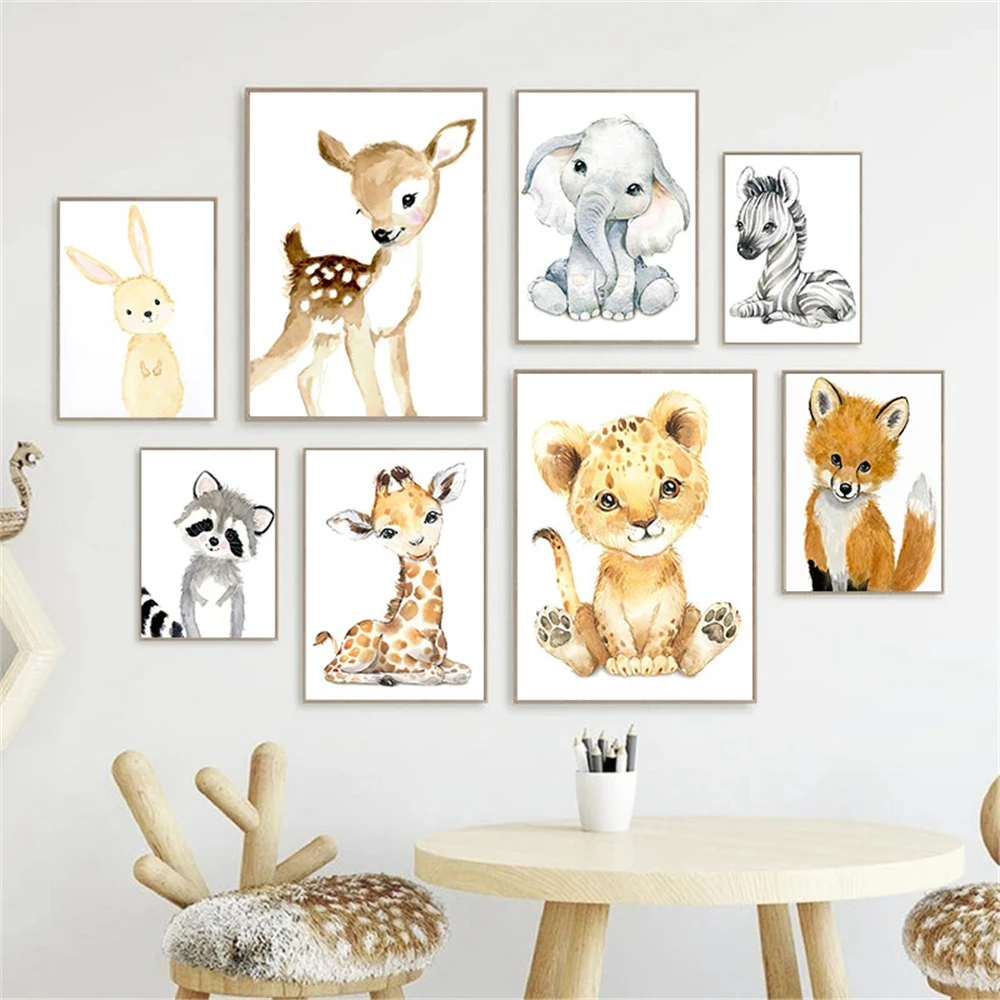 Baby Nursery Frames - Quadro de Parede Sem Moldura com