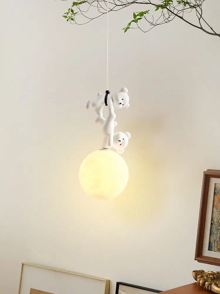 Baby Nursery Light Fixture - Luminária de Urso em Resina para