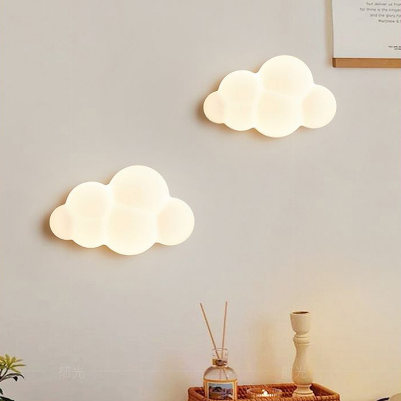 Baby Nursery Wall Lights - Nuvem branca lâmpadas de parede para
