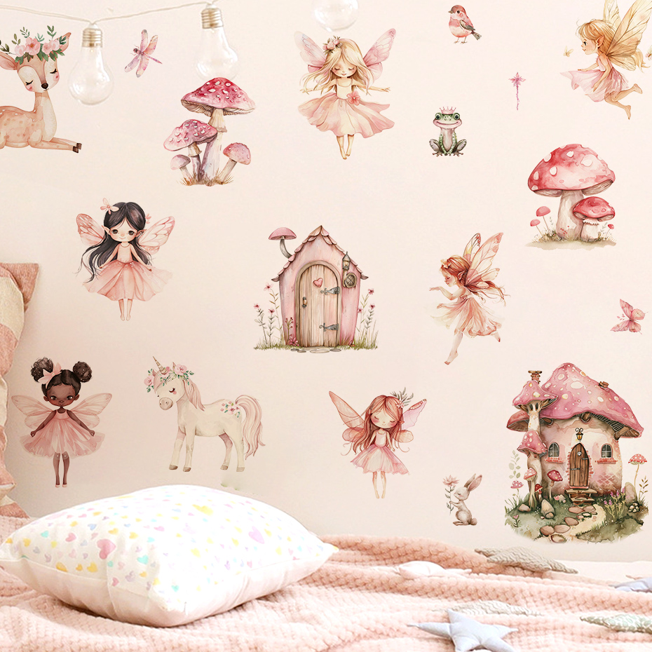 Baby Girl Nursery Quotes - Adesivo de Parede de Desenho Animado