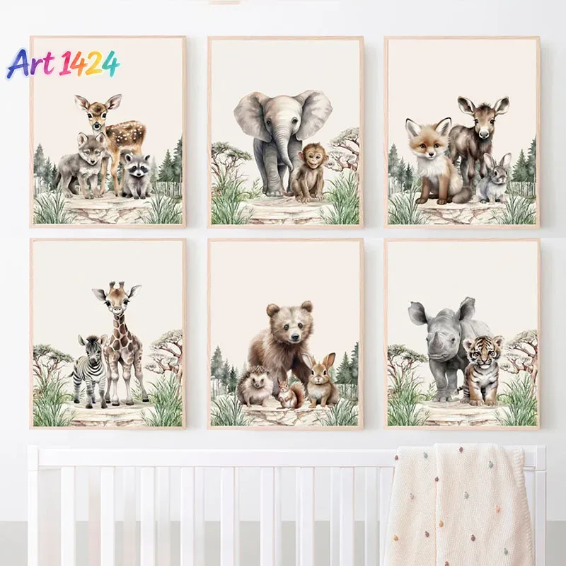 Baby Nursery Frames - 1 unidade (sem moldura) Pintura em