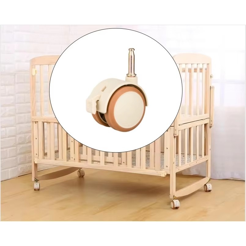 Baby Nursery Trolley - Rodízios Giratórios de 2'' para Móveis