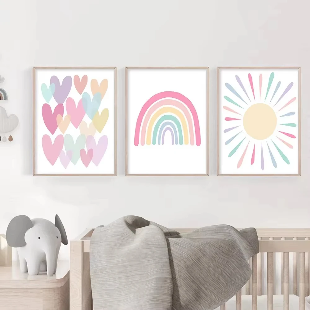 Baby Nursery Frames - (Sem moldura) Pôster de coração de