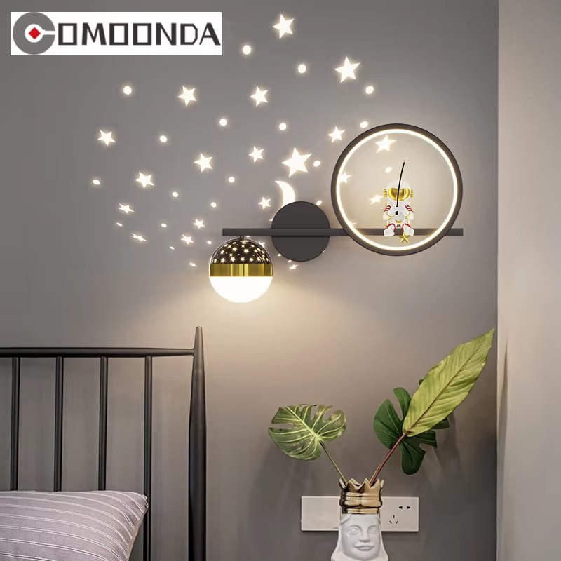 Baby Nursery Wall Lights - Decoração de casa estrela projetor lâmpada