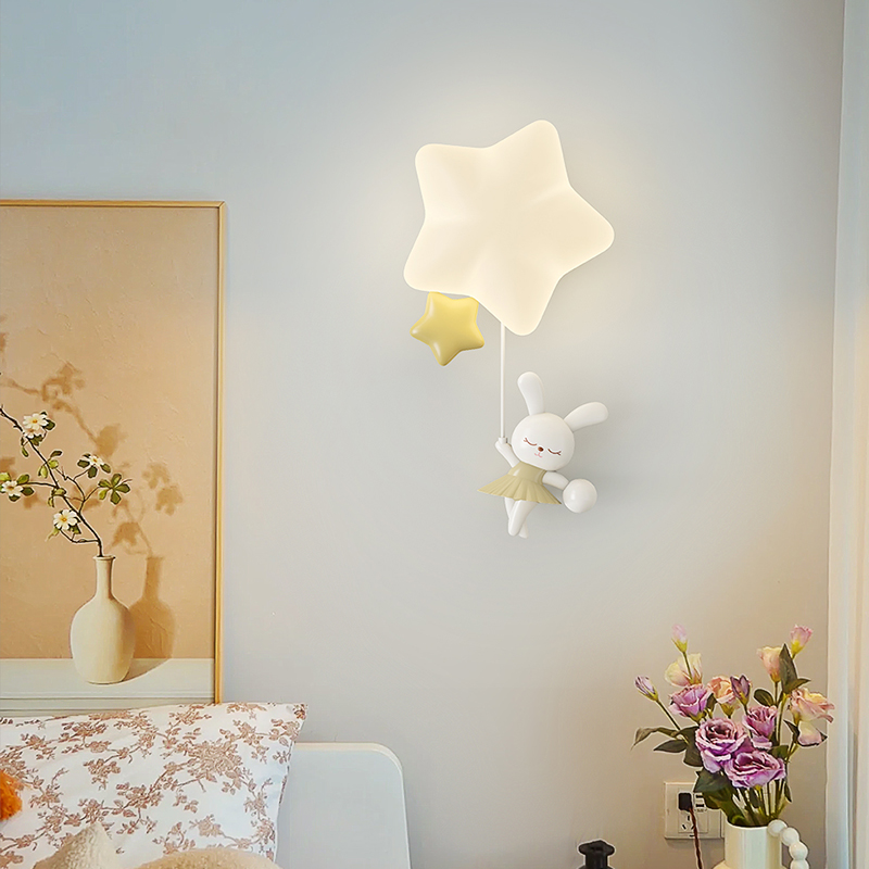 Baby Nursery Wall Lights - Lâmpada de parede estrela romântica para