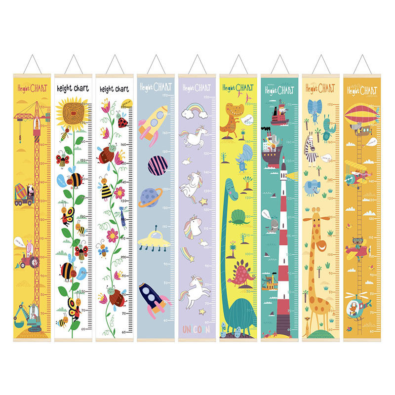 Baby Nursery Frames - Meninos meninas gráfico de crescimento quadro