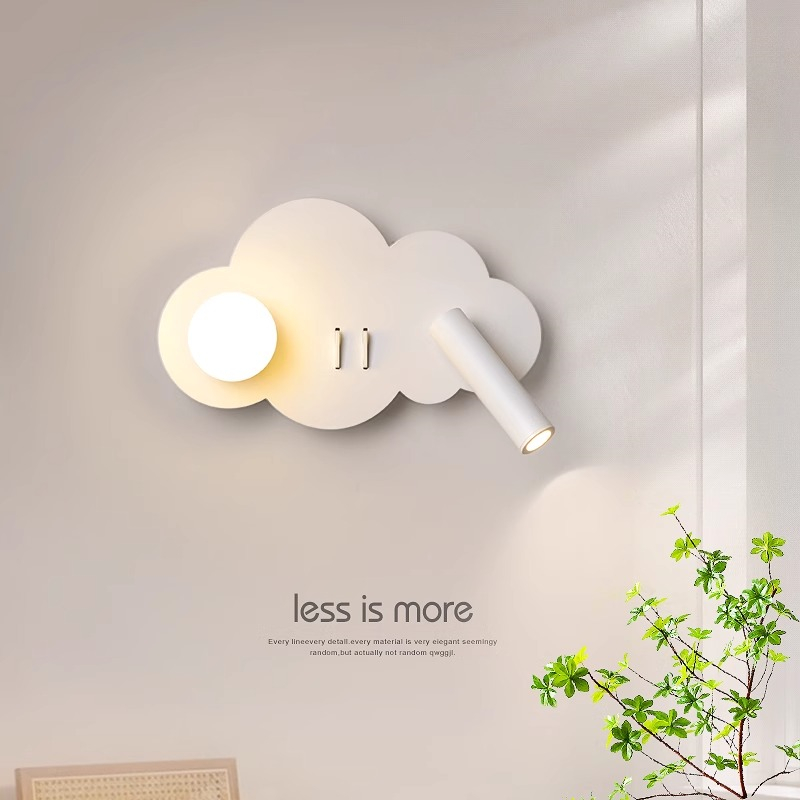 Baby Nursery Wall Lights - Luminária de Parede Nuvem com Interruptor