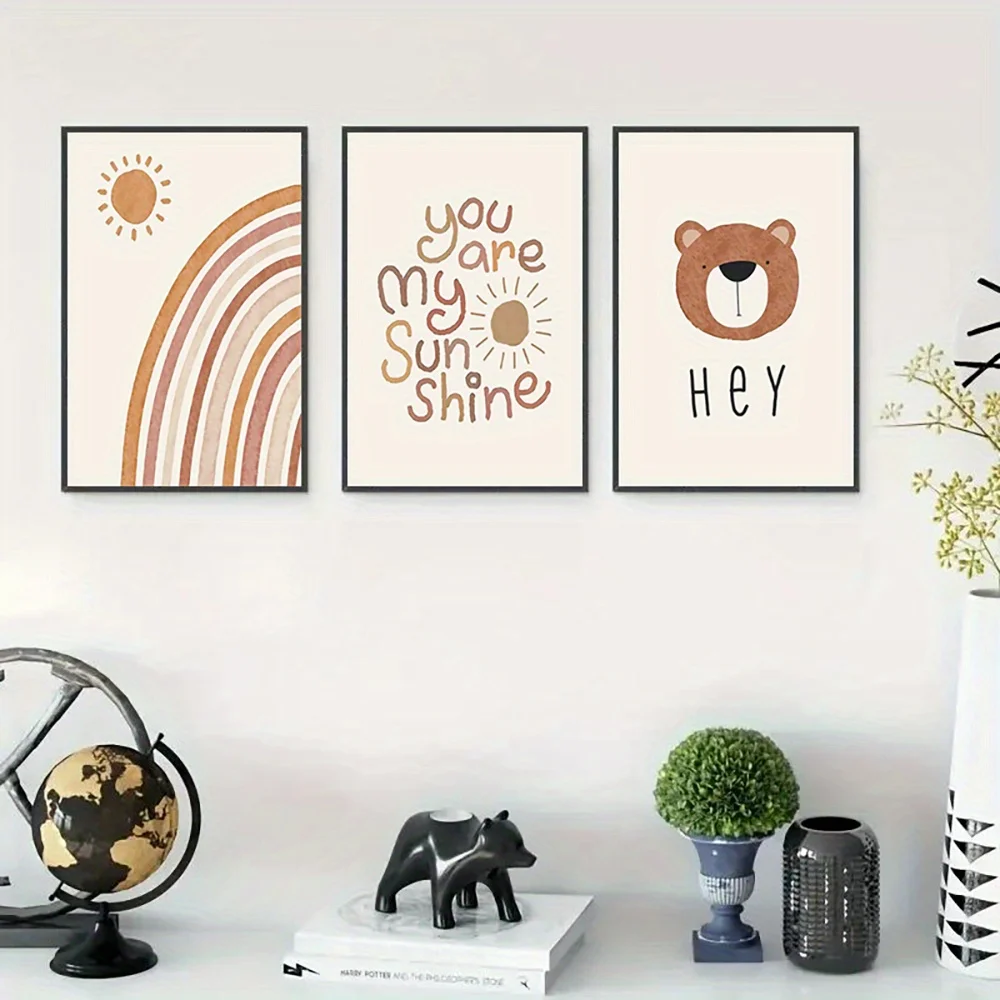 Baby Nursery Frames - (Sem moldura) Conjunto de 3 quadros