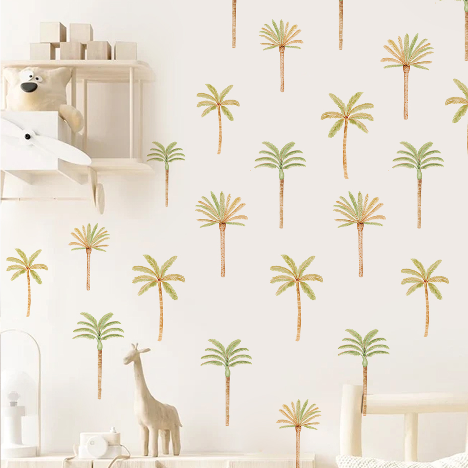 Boho coqueiro palmeira adesivo - Baby Girl Nursery Quotes avaliação e preço
