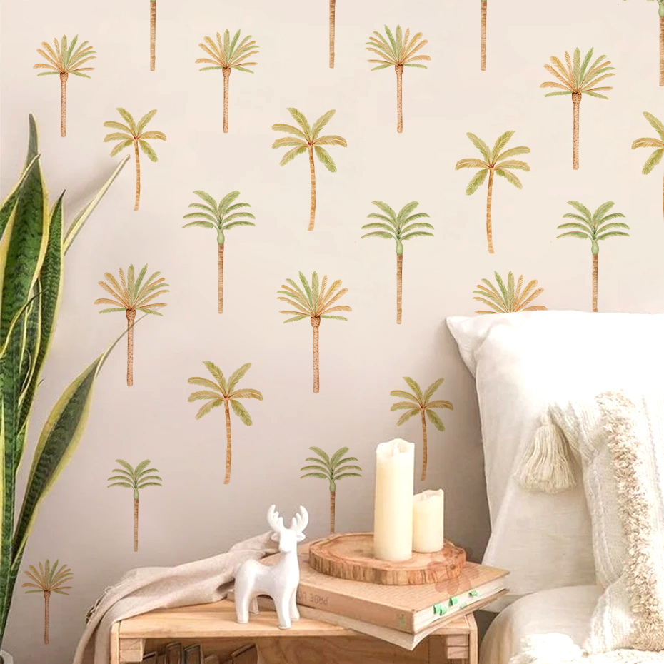 Boho coqueiro palmeira adesivo - Baby Girl Nursery Quotes avaliação e preço