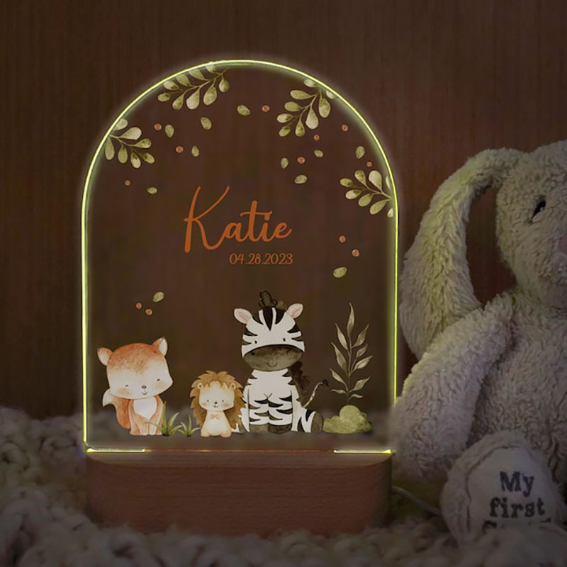 Nome personalizado luz da noit - Baby Nursery Boy avaliação e preço