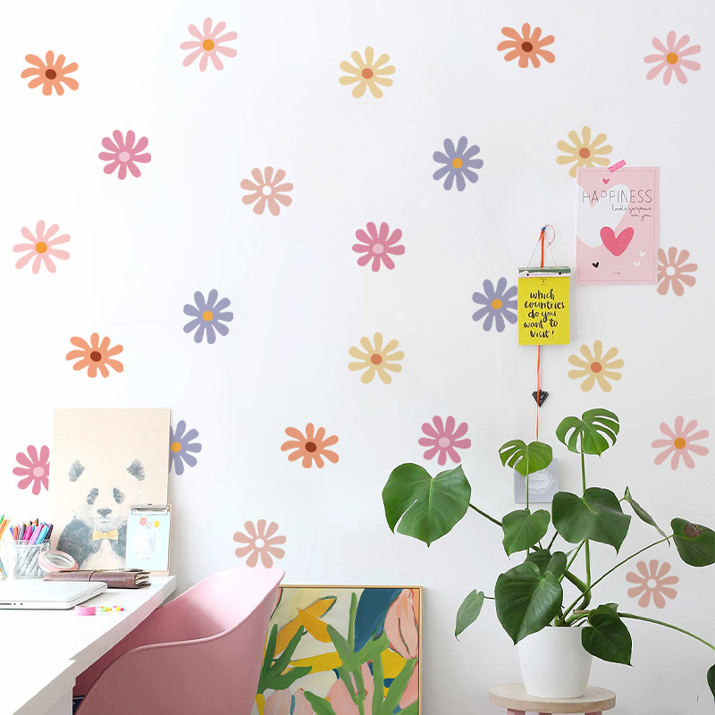 Margarida floral adesivos de p - Baby Nursery Peel And Stick Wallpaper avaliação e preço