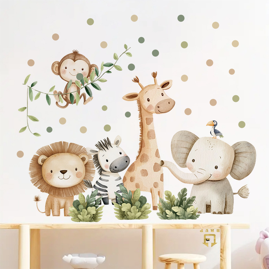 Boho floresta animais adesivos - Baby Girl Nursery Quotes avaliação e preço