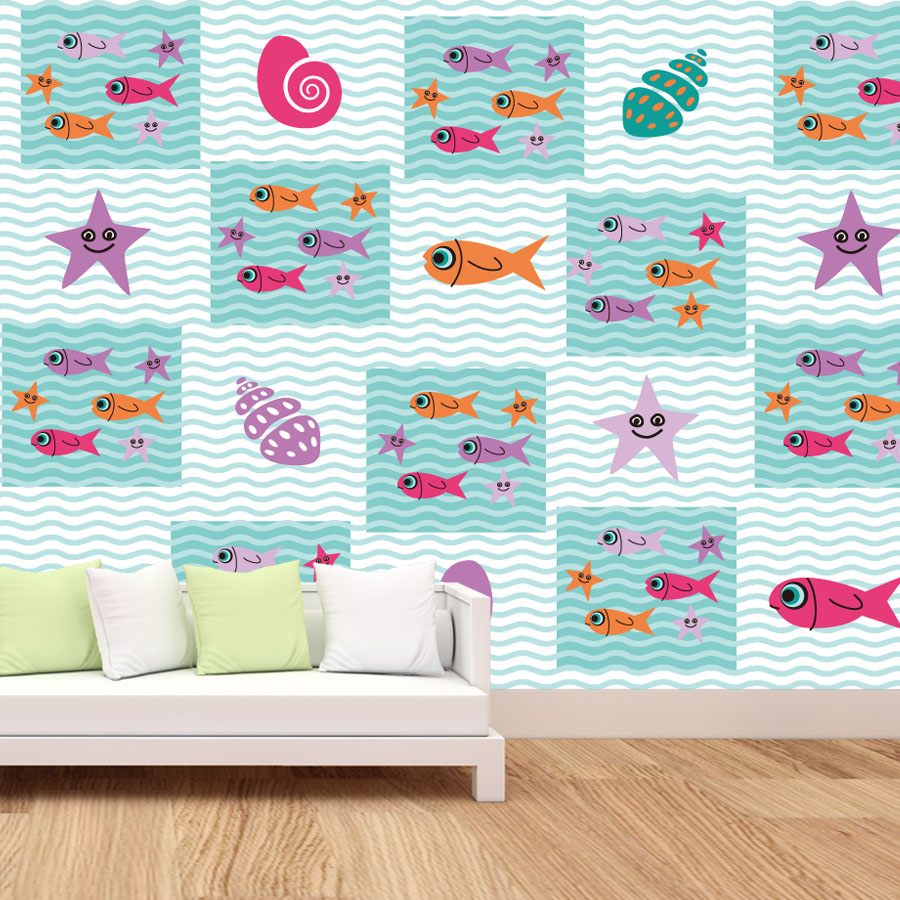 Descasque e colar dos desenhos - Baby Nursery Peel And Stick Wallpaper avaliação e preço