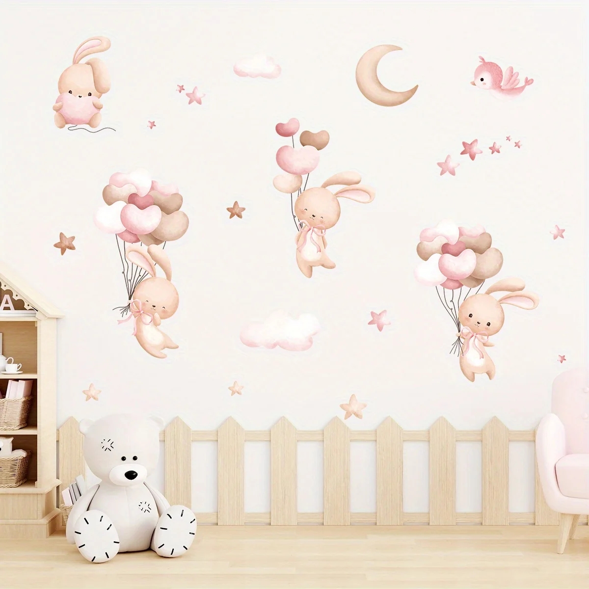 Adesivos de parede com balão d - Baby Girl Nursery Quotes avaliação e preço