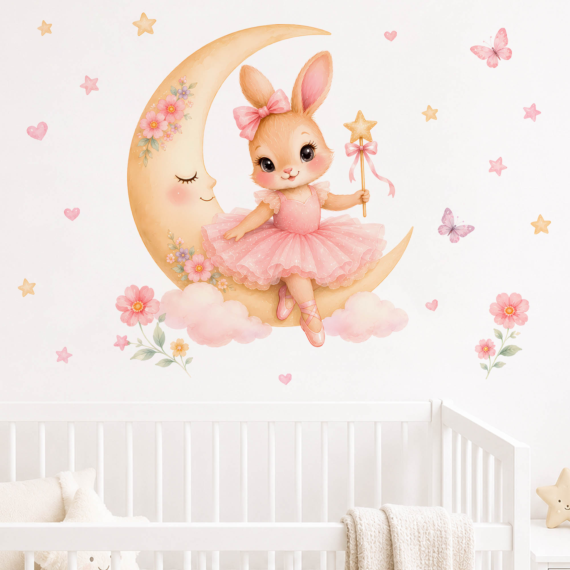Adesivos de Parede de Coelha B - Baby Girl Nursery Quotes avaliação e preço