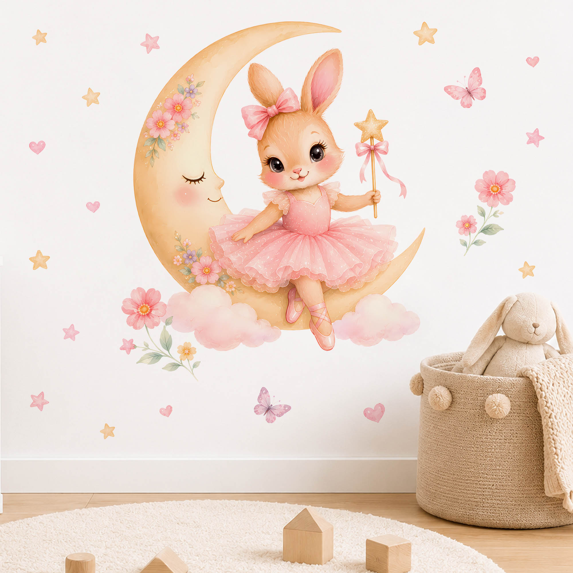 Adesivos de Parede de Coelha B - Baby Girl Nursery Quotes avaliação e preço