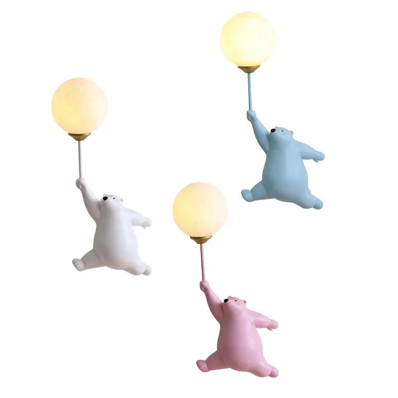 Urso polar dos desenhos animad - Baby Nursery Wall Lights avaliação e preço