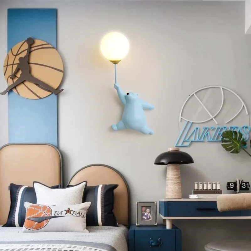 Urso polar dos desenhos animad - Baby Nursery Wall Lights avaliação e preço