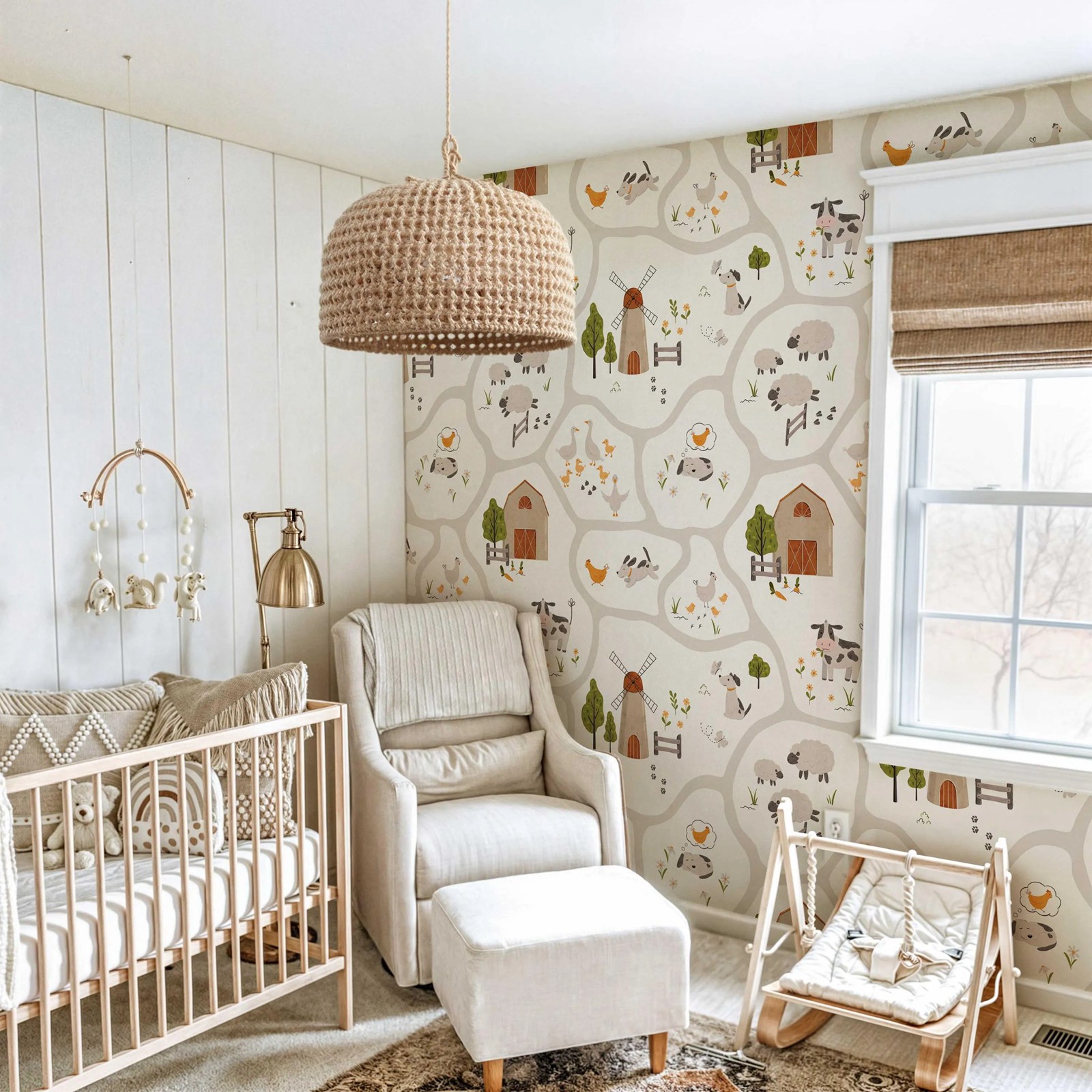 Papel de parede infantil de an - Baby Nursery Peel And Stick Wallpaper avaliação e preço