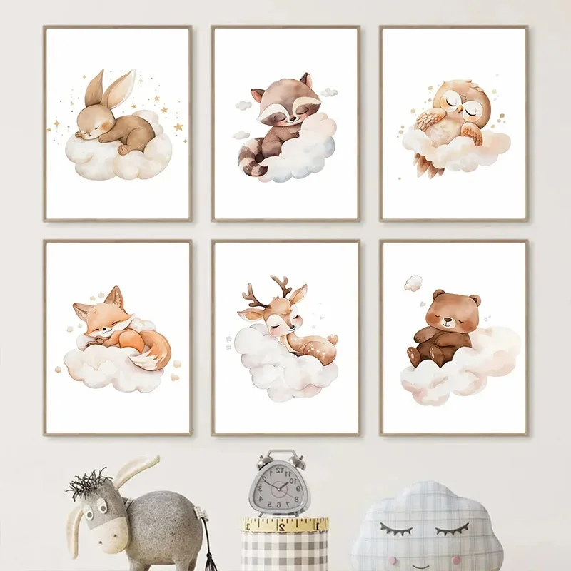 Nuvem dos desenhos animados an - Baby Nursery Frames avaliação e preço
