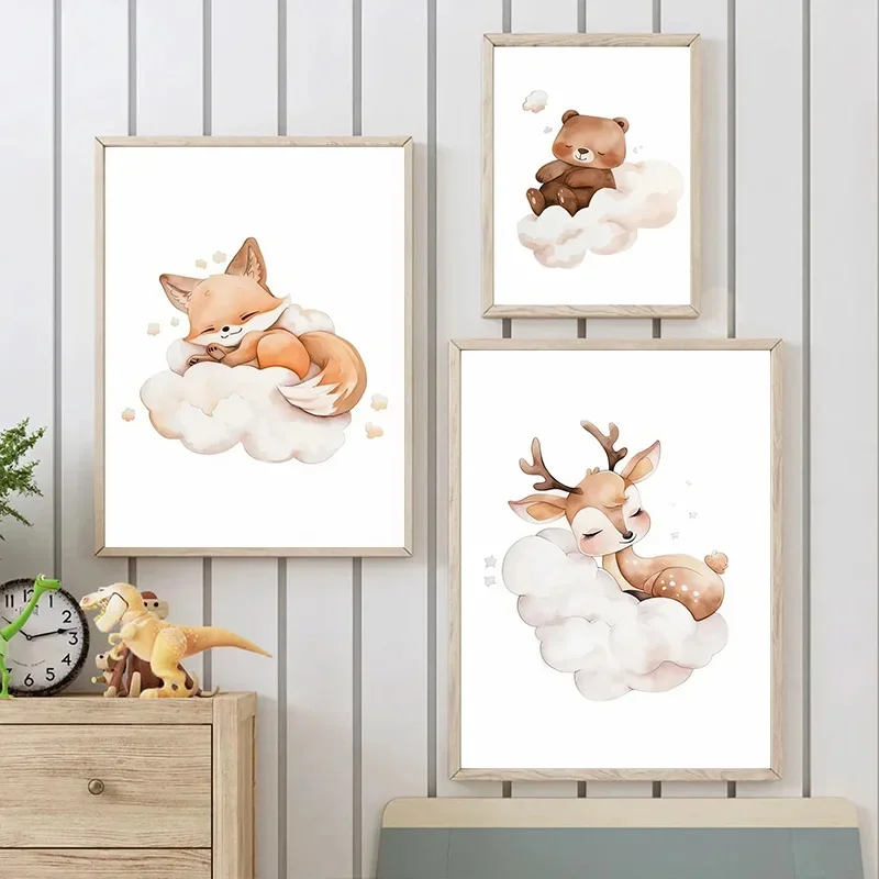 Nuvem dos desenhos animados an - Baby Nursery Frames avaliação e preço