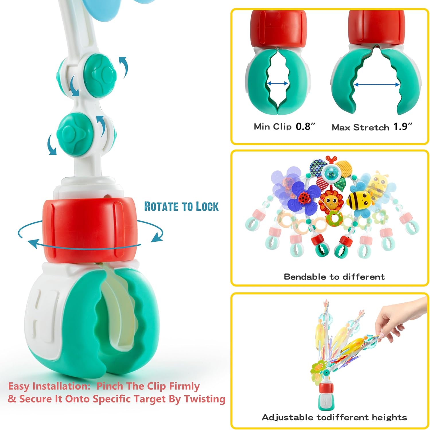 Brinquedos Ajustáveis para Ber - Baby Nursery Trolley avaliação e preço