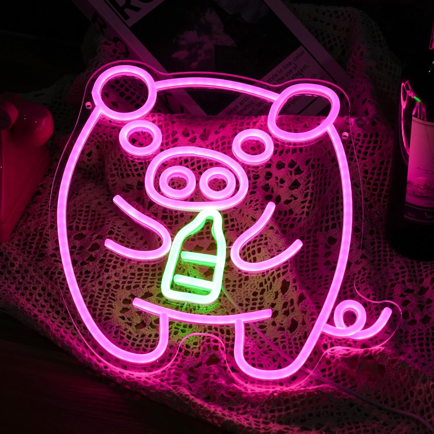 Letreiro Neon LED USB Reguláve - Baby Nursery Wall Lights avaliação e preço
