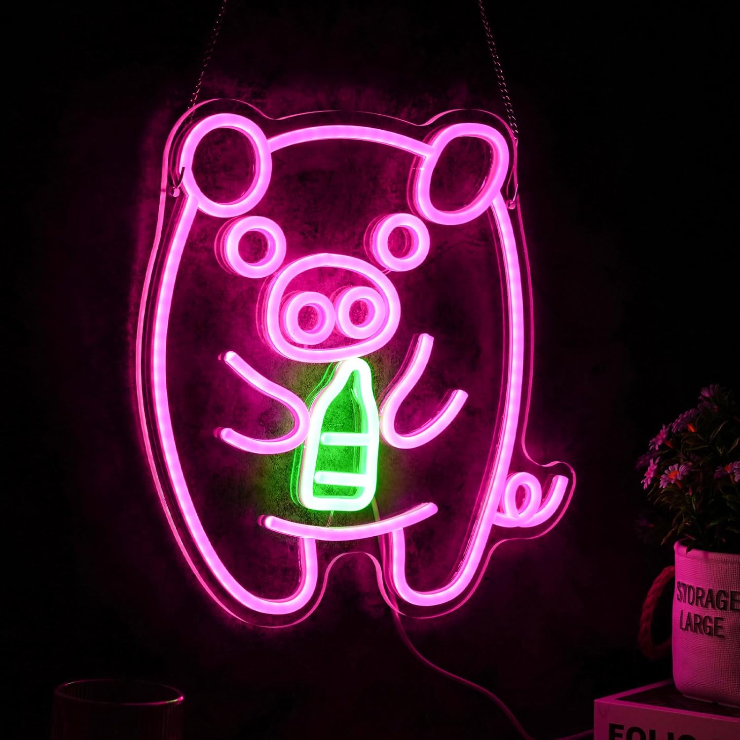 Letreiro Neon LED USB Reguláve - Baby Nursery Wall Lights avaliação e preço
