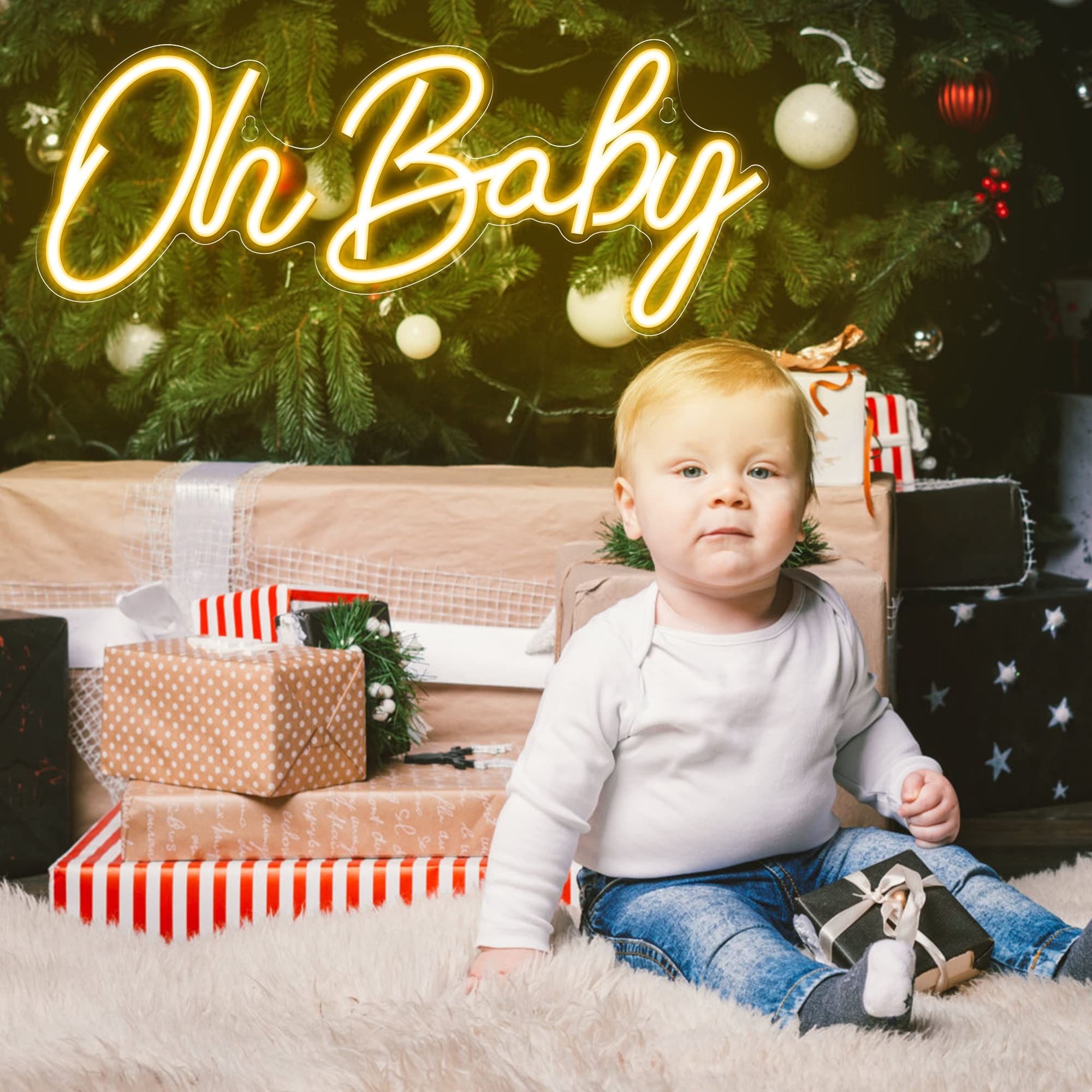 Letreiro Neon 'Oh Baby' com LE - Baby Nursery Wall Lights avaliação e preço