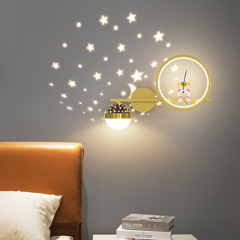 Decoração de casa estrela proj - Baby Nursery Wall Lights avaliação e preço