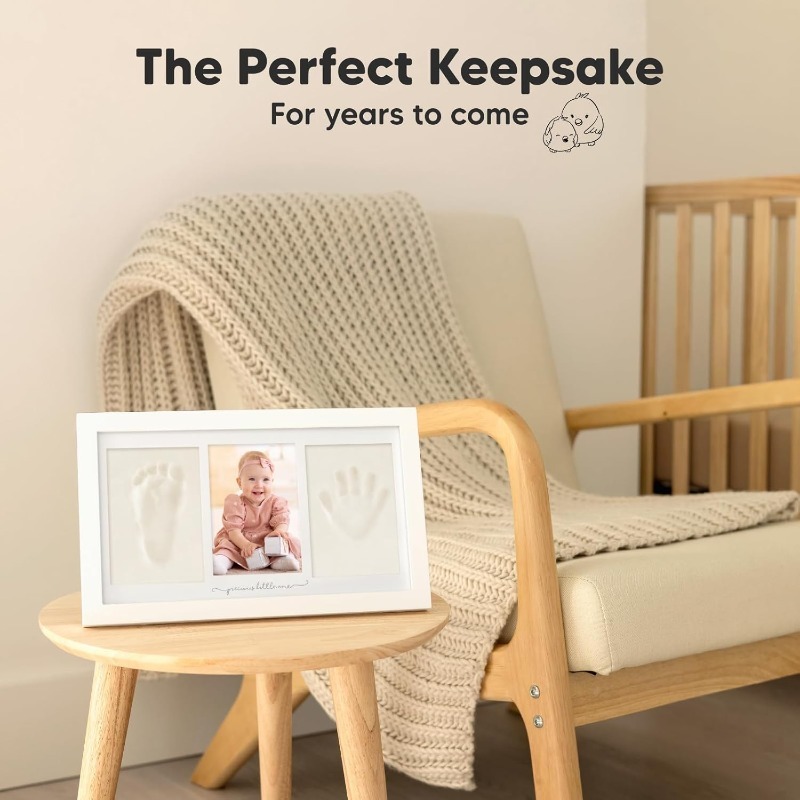 Kit de argila com pegada de mã - Baby Nursery Frames avaliação e preço