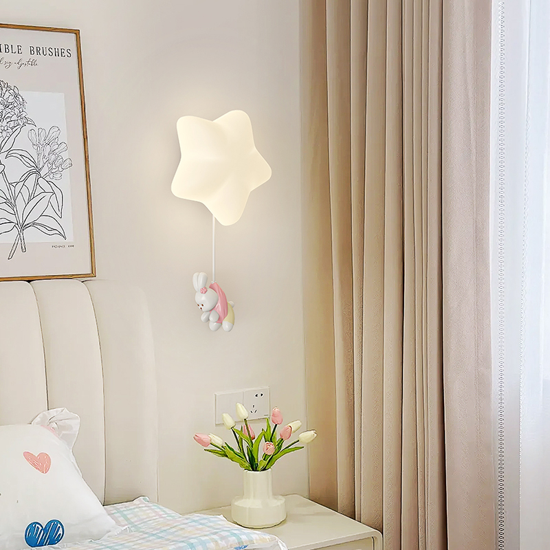 Lâmpada de parede estrela româ - Baby Nursery Wall Lights avaliação e preço