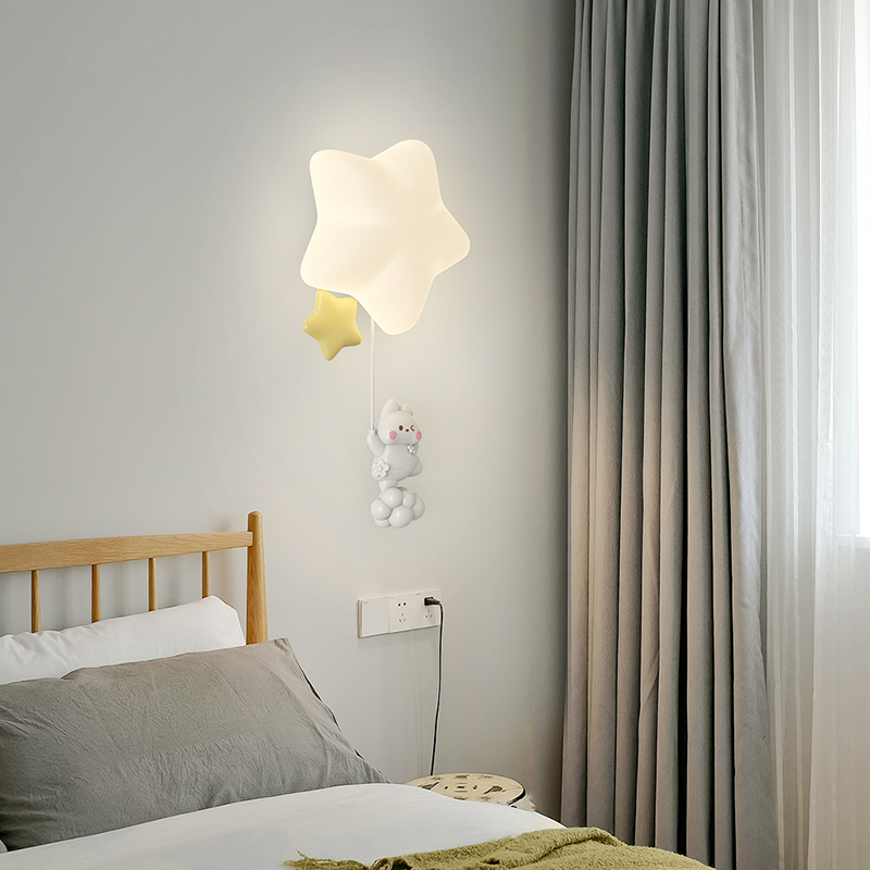 Lâmpada de parede estrela româ - Baby Nursery Wall Lights avaliação e preço