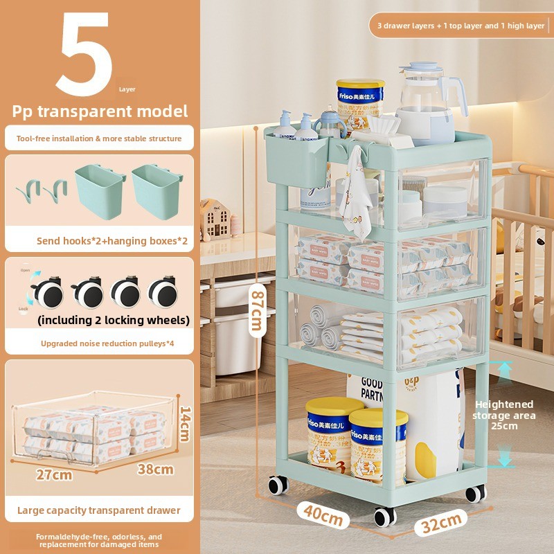 Carrinho de Armazenamento Móve - Baby Nursery Trolley avaliação e preço