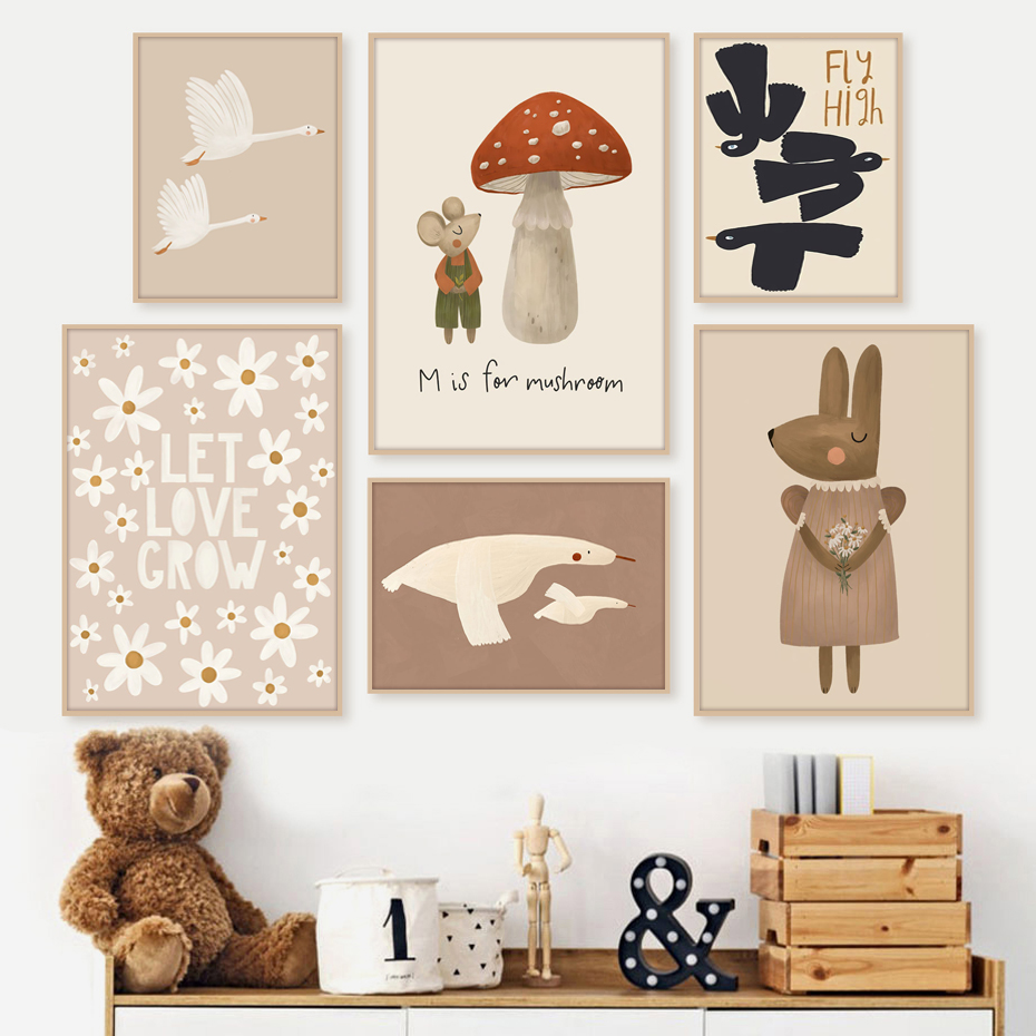 Boho dos desenhos animados coe - Baby Nursery Frames avaliação e preço